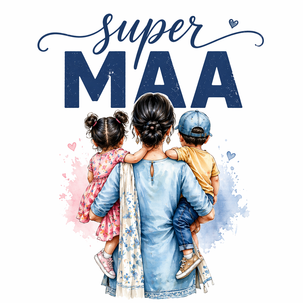 Super Mom Graphic Oversized T-shirt